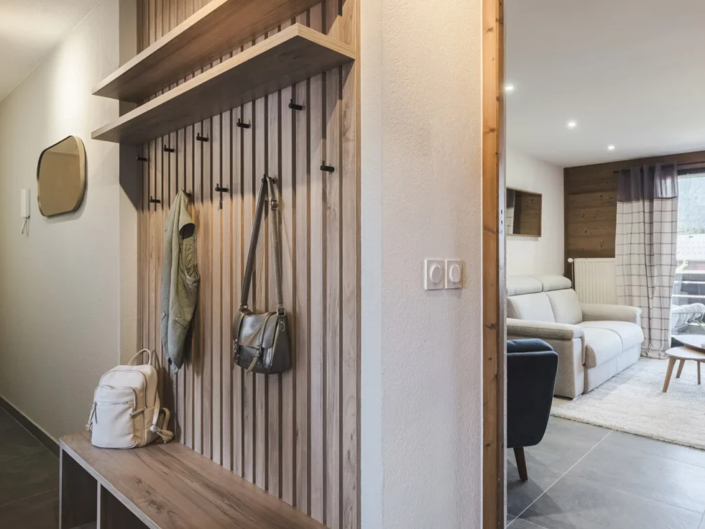 Conception d'un meuble d'entrée par Marjolaine Berthet Interior Design, Architecte d'intérieur à Chamonix 74